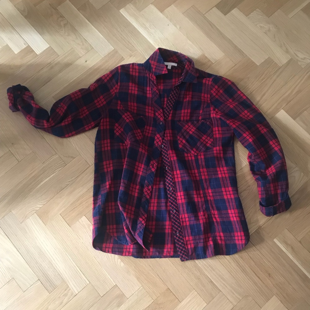 Plaid flannel button down